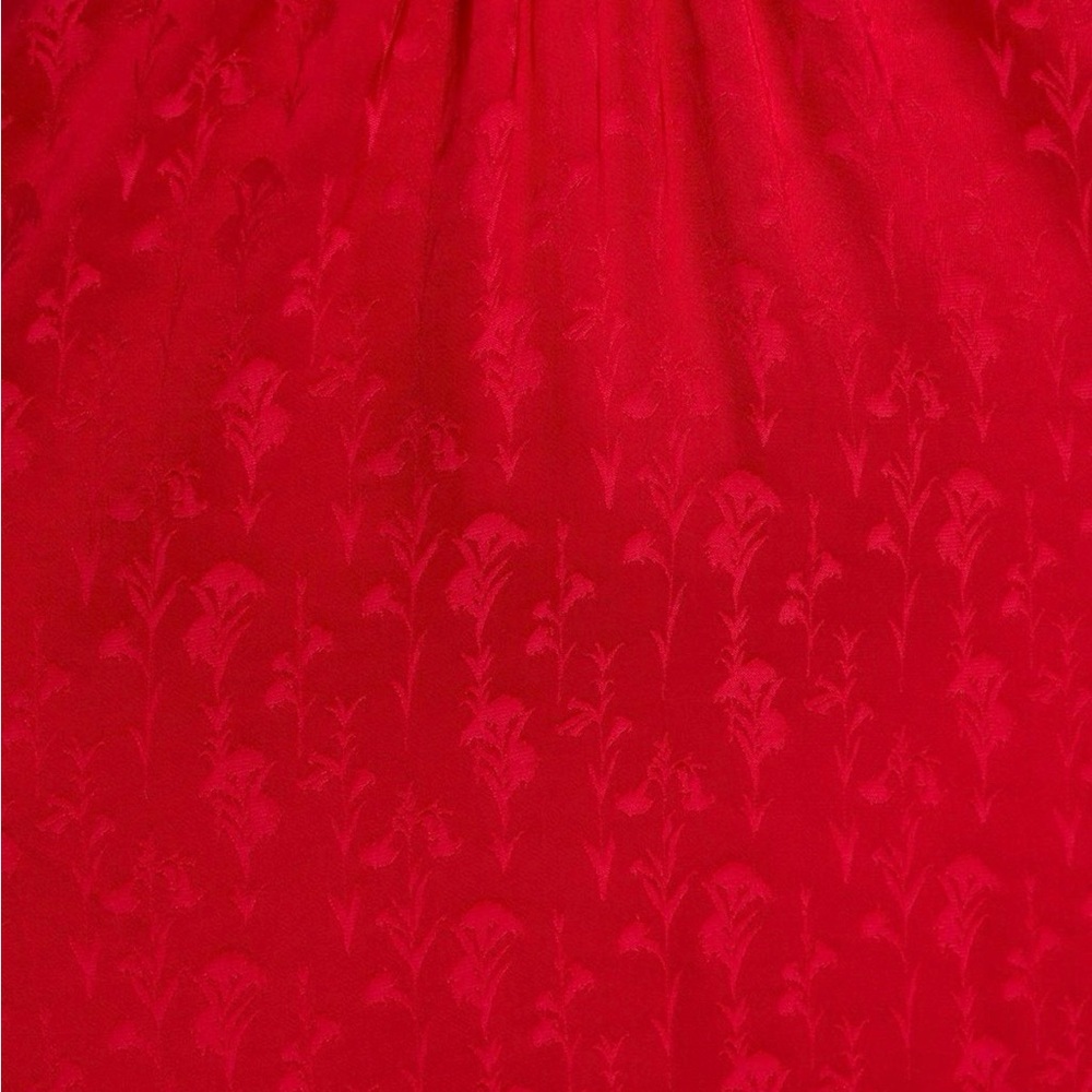Johanna Ortiz Red Balladist tiered satin-jacquard halterneck maxi dress - Picture 4 of 4